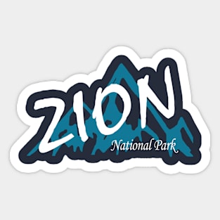 Zion National Park Utah Mountains Sticker